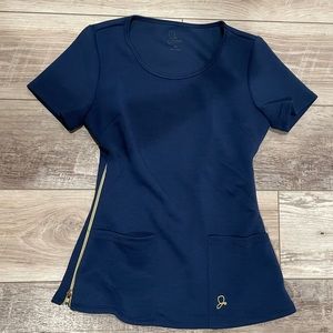 Jaanuu Scrub top with side zippers